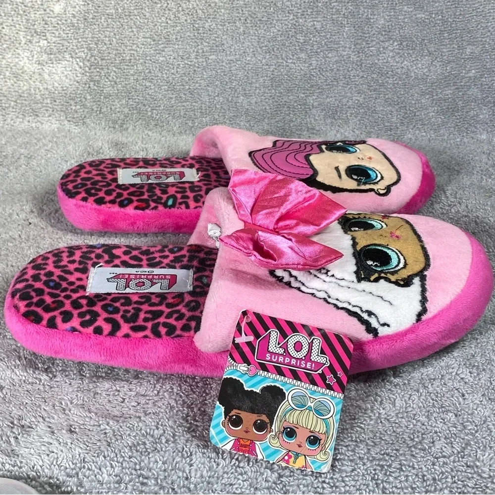 LOL Surprise Shoes Slipper Girl Size 2-3 Pink‎ Slip On